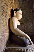 Bagan Myanmar. Buddha statue of the Thambula Temple. 